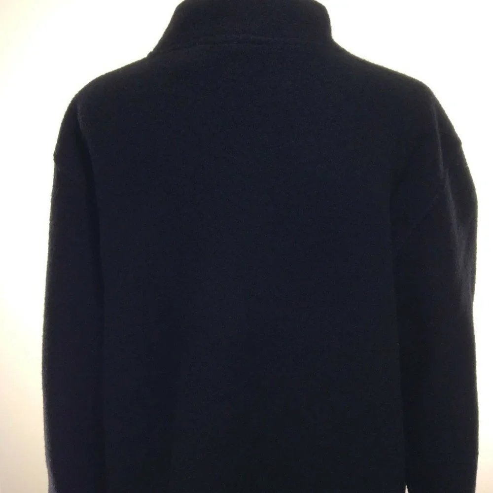 NORDIC design womens coat sz large black 100% wool - Picture 8 of 12